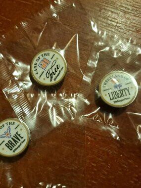 Lot of 3 JPMorgan Chase Patriotic Tokens Coins Brave Free Liberty Sealed NEW